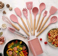 Conjunto 12 Utensílios de Silicone Resistente ao Calor | Duráveis e Sofisticados