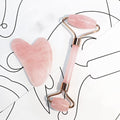 Rolo Pedra de Jade Massageador + Placa Gua Sha