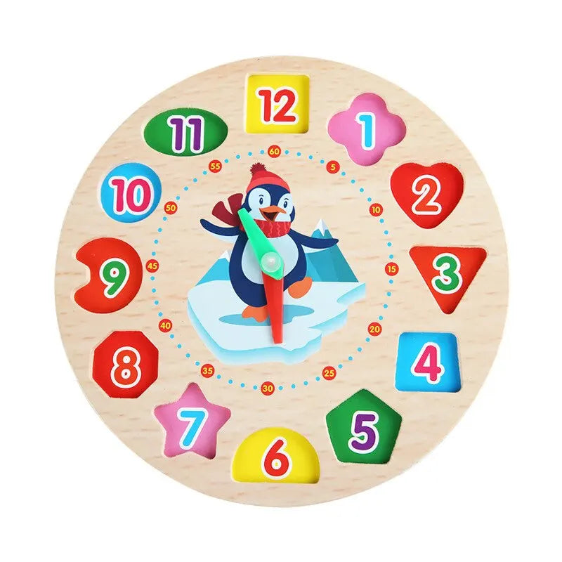 Clock Pinguim - Relógio Educativo Montessori