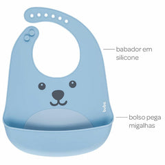 Babador com Pega-Migalhas em Silicone Gumy Buba