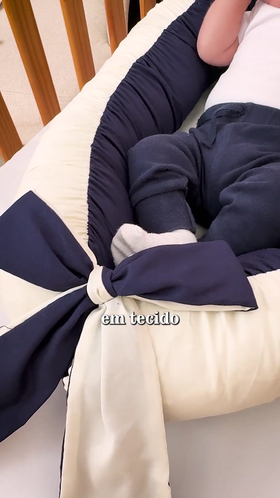 Ninho Bebê Redutor De Berço Com Laço Lavável